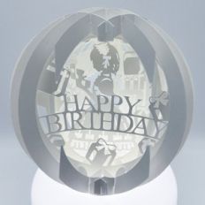 four layered pop up sphere birthday present