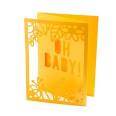 tri-fold oh baby card