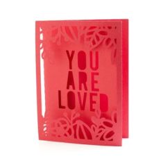 tri-fold you are loved card