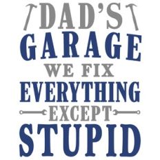 dad's garage fix everything except stupid