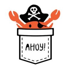 pirate crab in a pocket