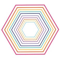 nested hexagon frames