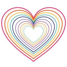 nested heart frames