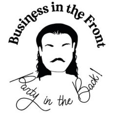 business in the front party in the back mullet