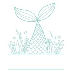mermaid tail split frame