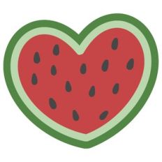 heart watermelon