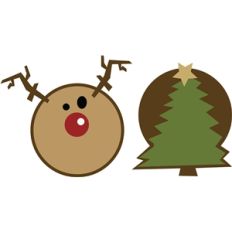 reindeer and tree tags