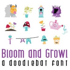 bloom and growl full color font