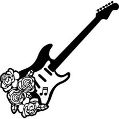 guitar of roses