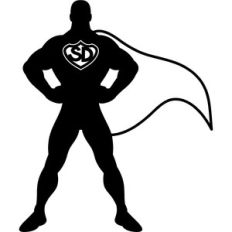 super dad silhouette