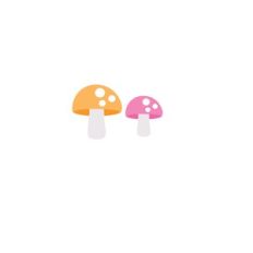 toadstools - fairy garden