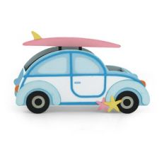 box card summer vintage bug
