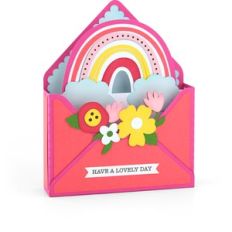 box card envelope rainbow