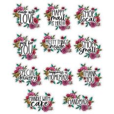 packaging sticker page