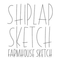 dtc shiplap sketch font
