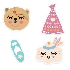 boho baby stickers