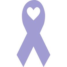 cancer ribbon heart