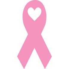 cancer ribbon heart
