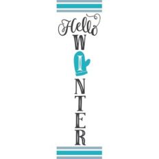 hello winter - vertical design