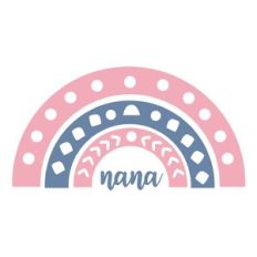 nana rainbow boho design