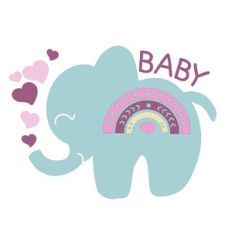 cute baby elephant nursery design