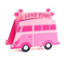 vw bus box card