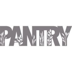 pantry sign