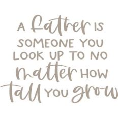 a father is someone you look up to