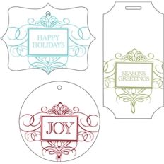 happy holidays tags
