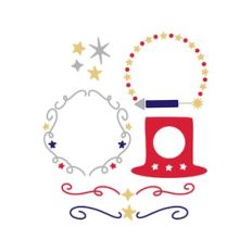 4th of july monogram frame