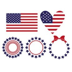 patriotic monogram frame