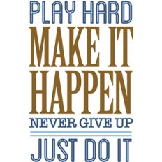 play hard - subway vinyl art