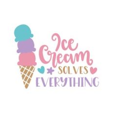 ice cream solves everything