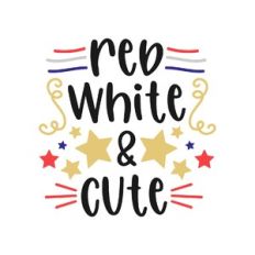 red white and cute