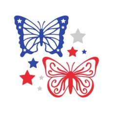 4th of july butterflies
