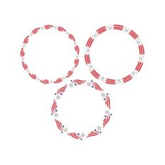 4th of july monogram frames