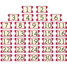 december daily day tickets - red