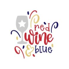 red wine blue