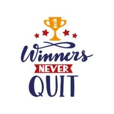 winners nevers quit