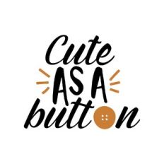 cute as a button