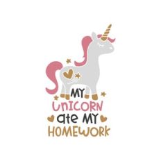 my unicorn ate my homework
