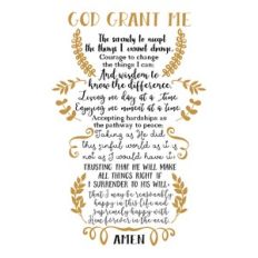 serenity prayer