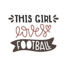 this girl loves football