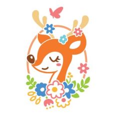 whimsical baby deer