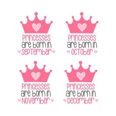 princesses are born in september october november december