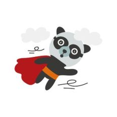 superhero panda