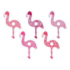 flamingo monogram frame set