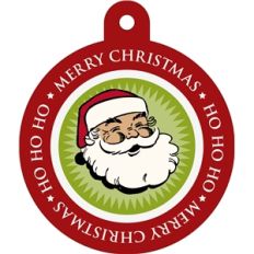 'ho ho ho merry christmas' print and cut tag