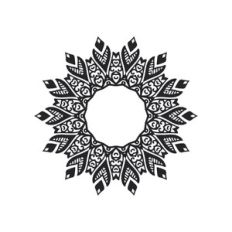 zetangle monogram frame