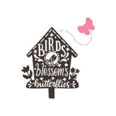 birdhouse text mandala